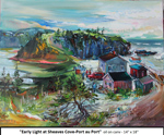 Early Light at Sheaves Cove, Port  au Port, Oil on Canvas